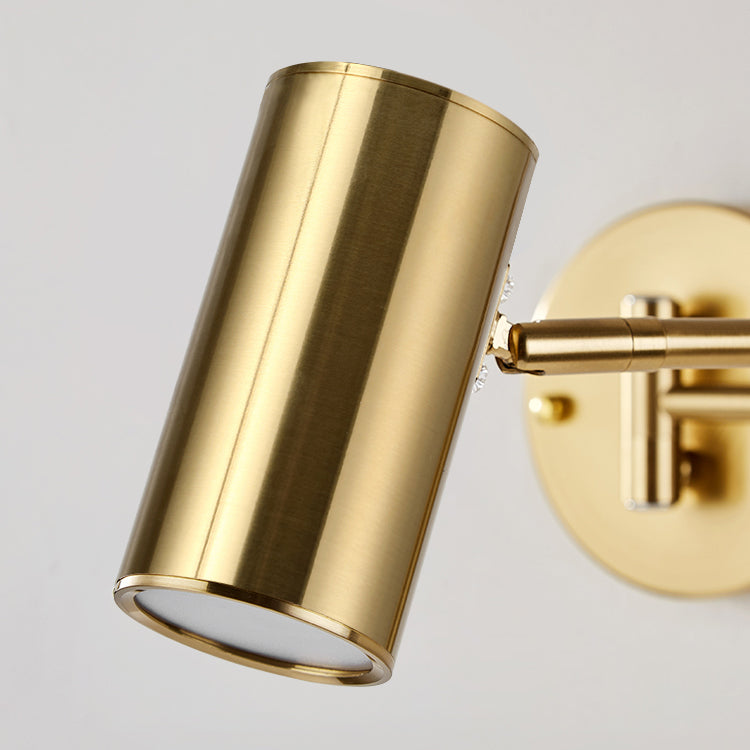 Modern Creative Single Wall Lamp Electroplate Iron Extendable Wall Light for Interior Spaces