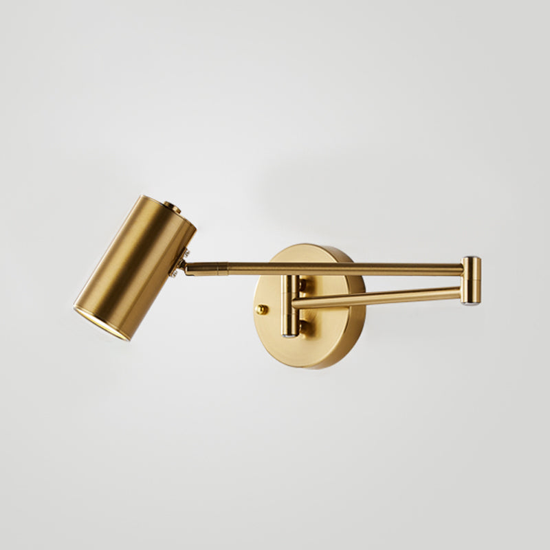 Modern Creative Single Wall Lamp Electroplate Iron Extendable Wall Light for Interior Spaces