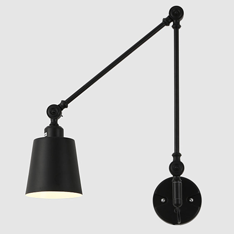 1 Éclair de mur à bras swing léger léger Laut en métal de style moderne