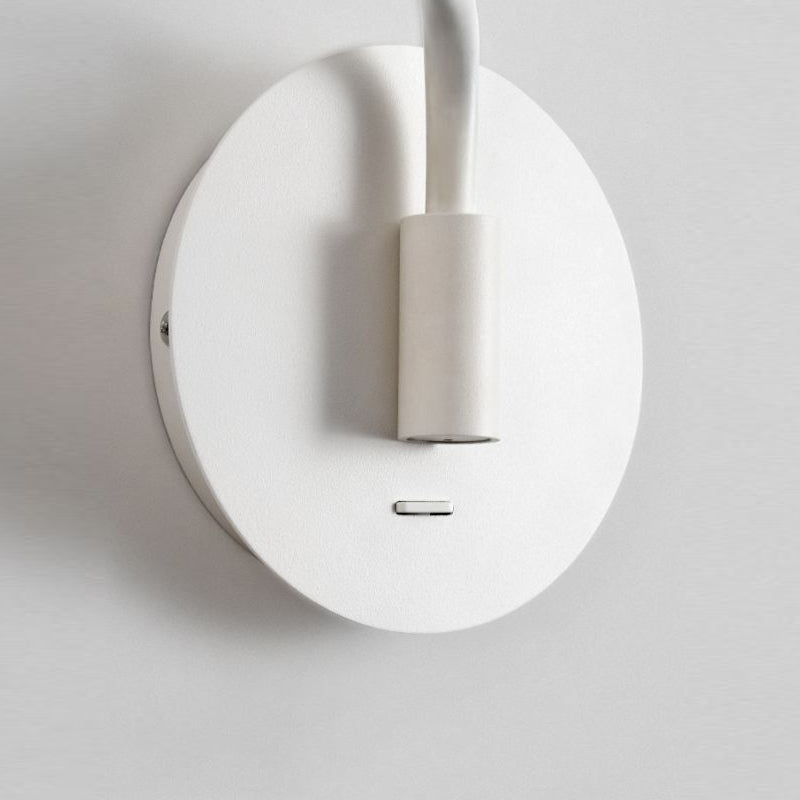 Metal Swing Arm Wall Lighting in Modern Style Half Cylinder Shade Sconce Lamp