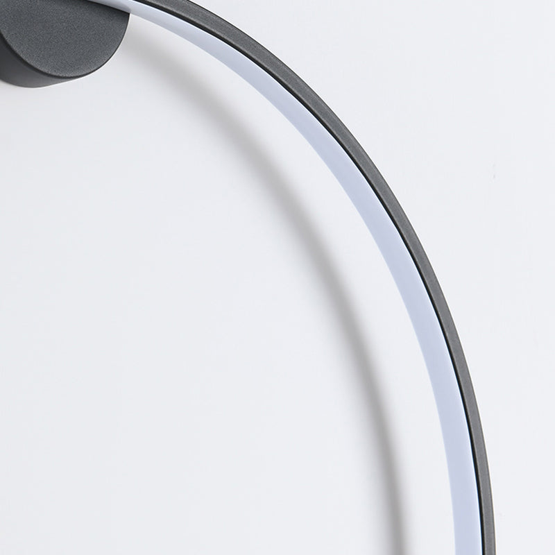 1 leggero illuminazione da parete in stile moderno in stile moderno per parete rotonda minimalista per letto per camera da letto