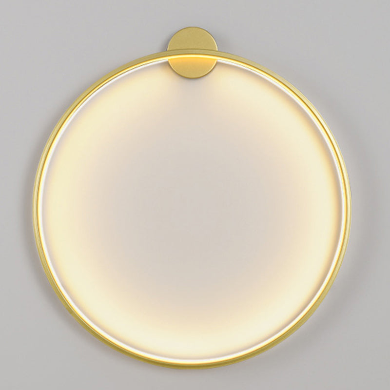 1 leggero illuminazione da parete in stile moderno in stile moderno per parete rotonda minimalista per letto per camera da letto