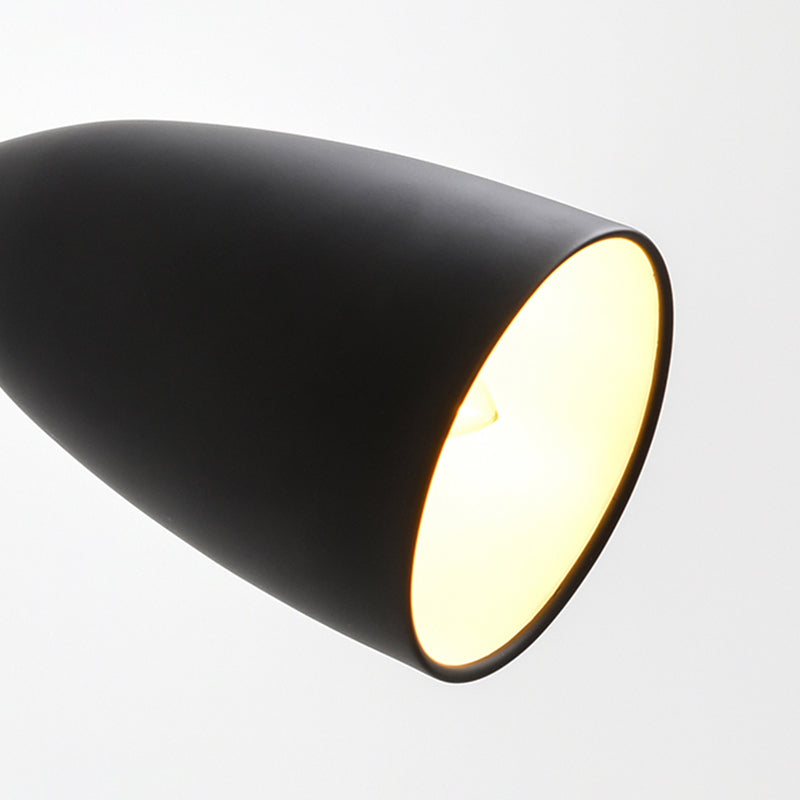 Metal Geometric Shade Wall Lighting Modern Style 1-Light Swing Arm Sconce Lamp