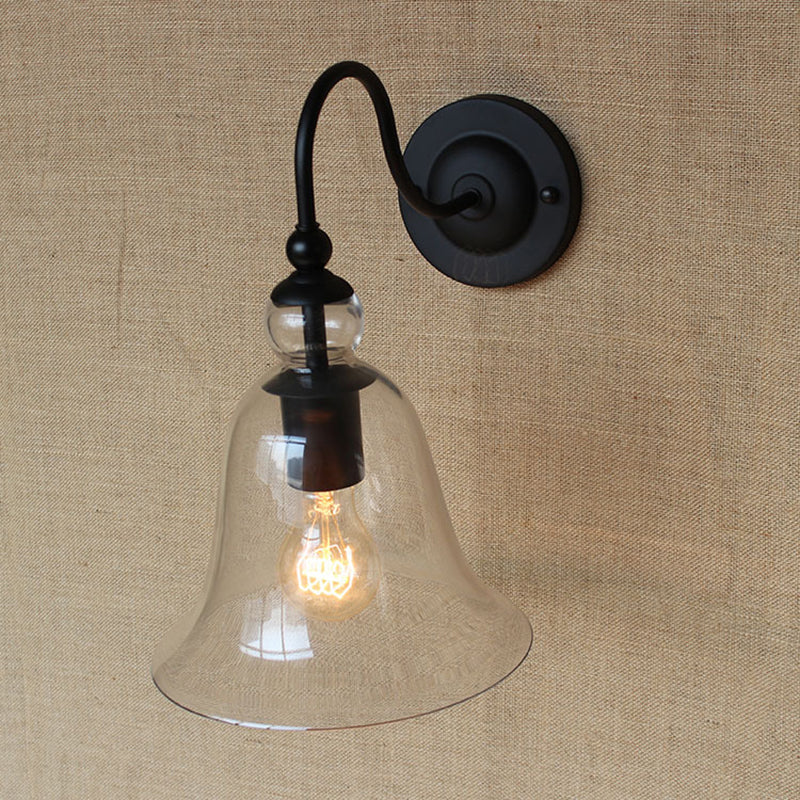 Glass Wall Lighting Fixtures Industrial Style 1 Light Wall Mounted Light Fixture