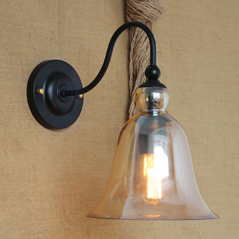 Glass Wall Lighting Fixtures Industrial Style 1 Light Wall Mounted Light Fixture