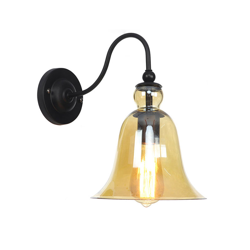 Glass Wall Lighting Fixtures Industrial Style 1 Light Wall Mounted Light Fixture