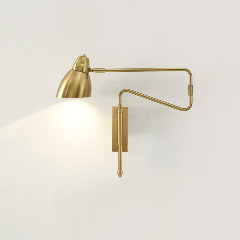 Metalen geometrische schaduwmuuronderdelen in moderne stijl zwenkarmwandverlichting