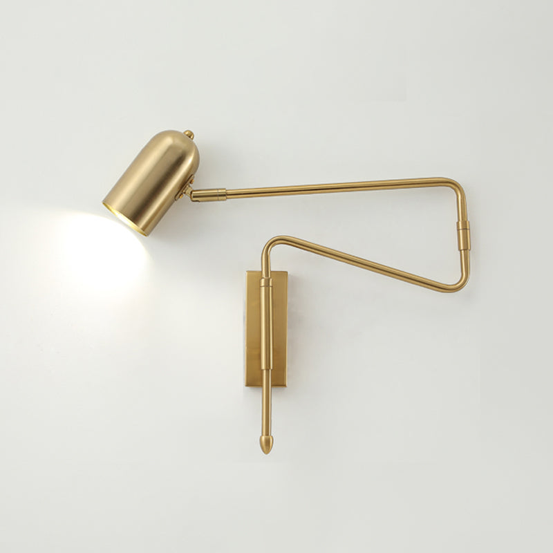 Metalen geometrische schaduwmuuronderdelen in moderne stijl zwenkarmwandverlichting