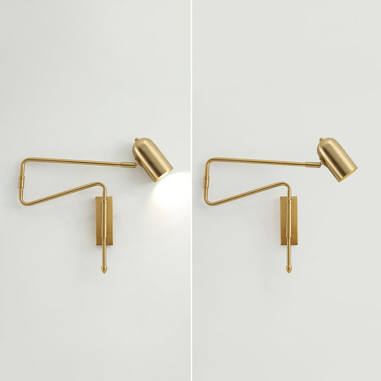 Metalen geometrische schaduwmuuronderdelen in moderne stijl zwenkarmwandverlichting