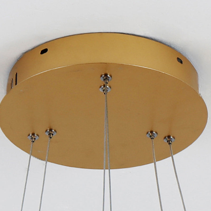 Circle Multi-layer Hanging Light Modern Style Multi Lights Metal Pendant Lights