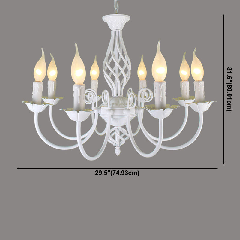 Minimalistischer Innenheizanhänger Licht, Designerstil Kerzenschatten Metall Anhänger Beleuchtung in Weiß