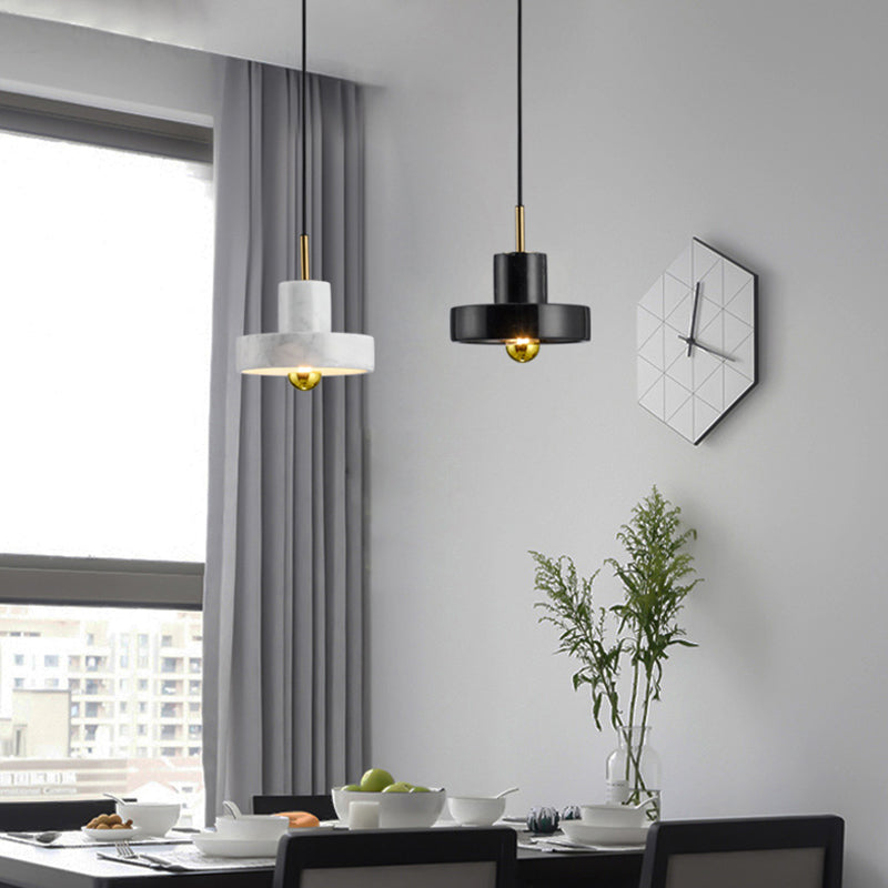 Cement Geometric Shaped Suspension Light Modern Style Hanging Lamps for Dining Room Living Room
