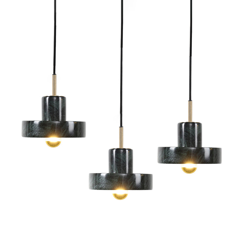 Cement Geometric Shaped Suspension Light Modern Style Hanging Lamps for Dining Room Living Room