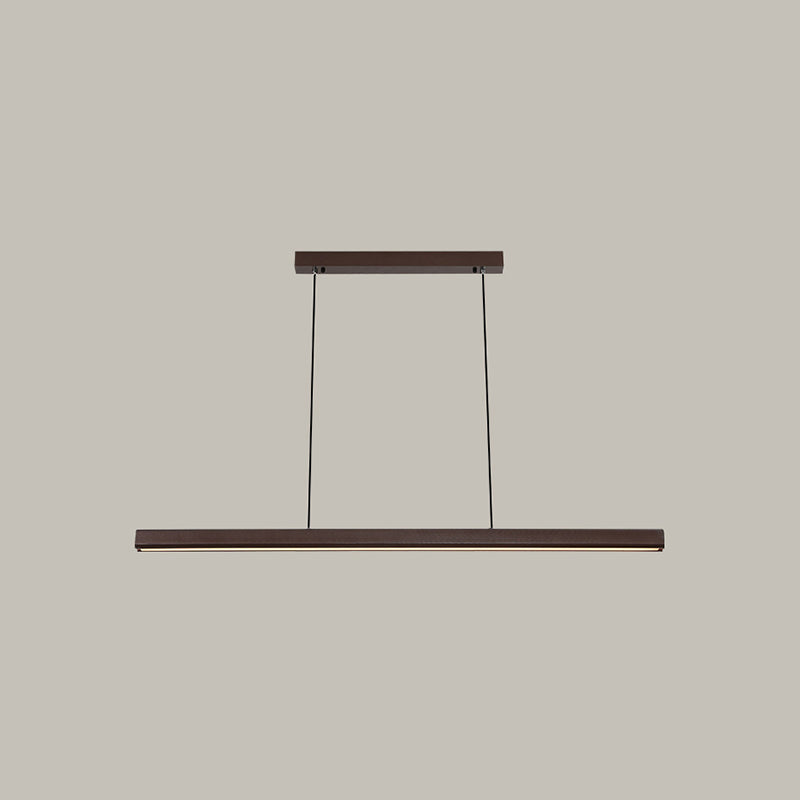 Minimalist Linear Island Pendant Lighting, 1-Light Acrylic Hanging Lights for Kitchen Island
