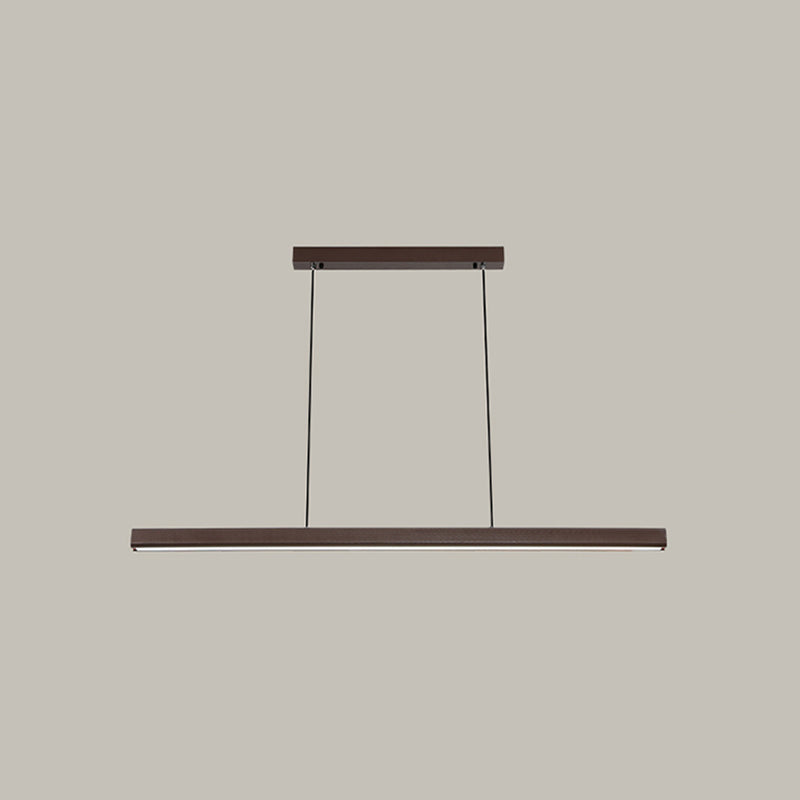 Minimalist Linear Island Pendant Lighting, 1-Light Acrylic Hanging Lights for Kitchen Island