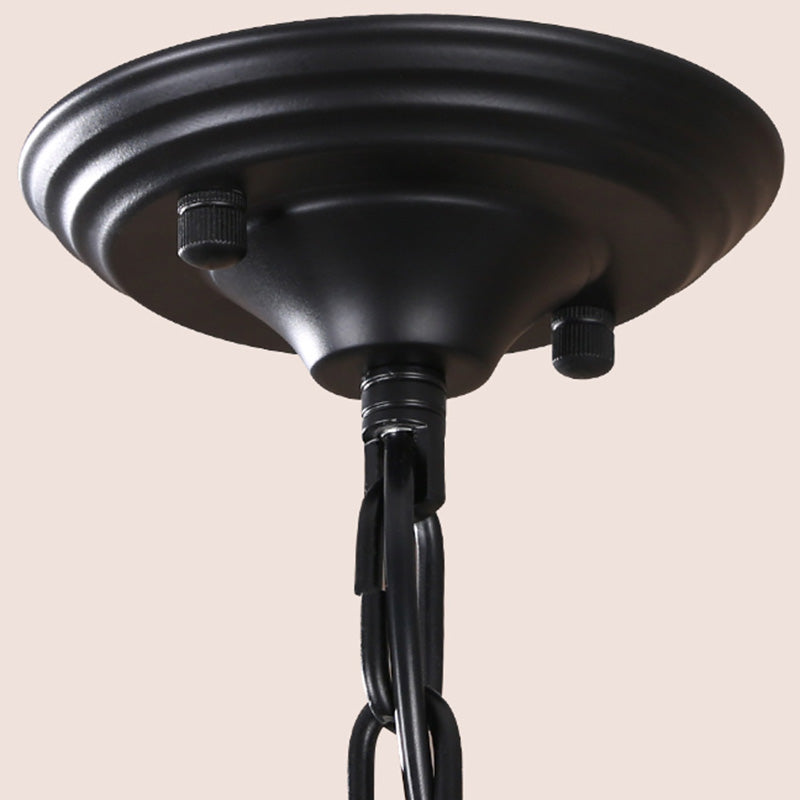 Multi-head hangende verlichtingsarmaturen Amerikaanse stijl kroonluchter hanglamp met stofschaduw