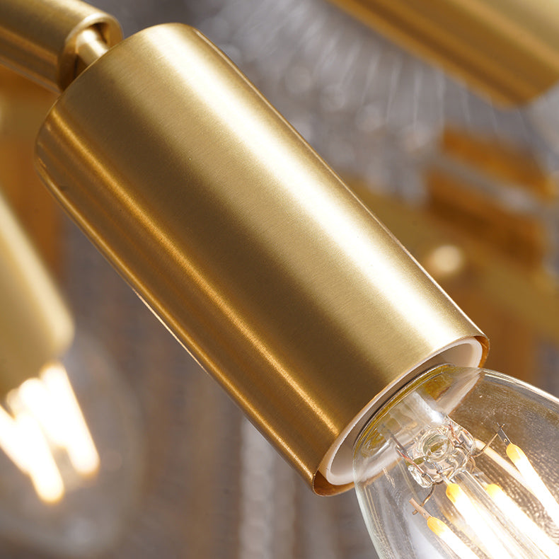 Tiered Chandelier Light Fixture Vintage Glass Pendant Lamp for Restaurant