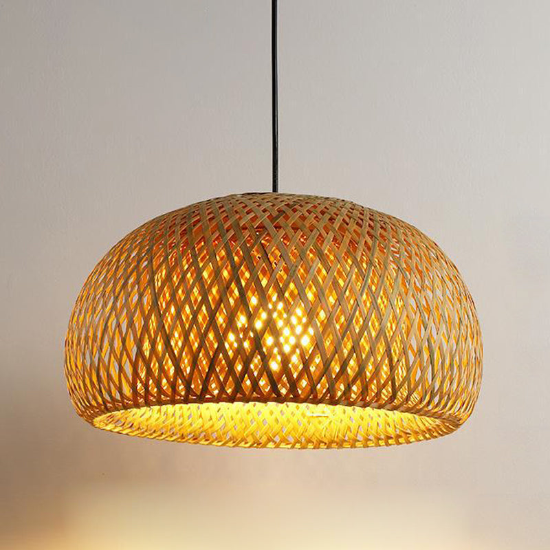 Geometrische Form des japanischen Stils Anhänger Bambus 1 leichte Hanglampe für Teeberzimmer