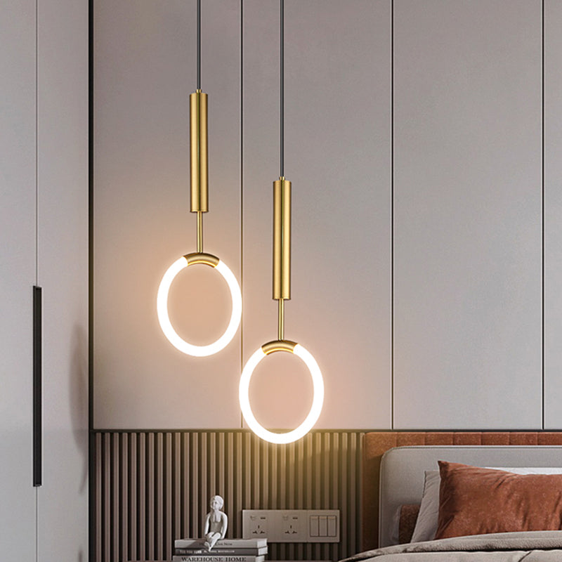 Forma de anillo LED lámpara colgante de luz