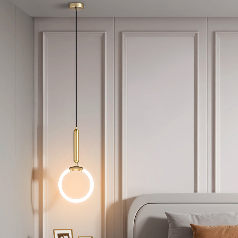 Forma de anillo LED lámpara colgante de luz