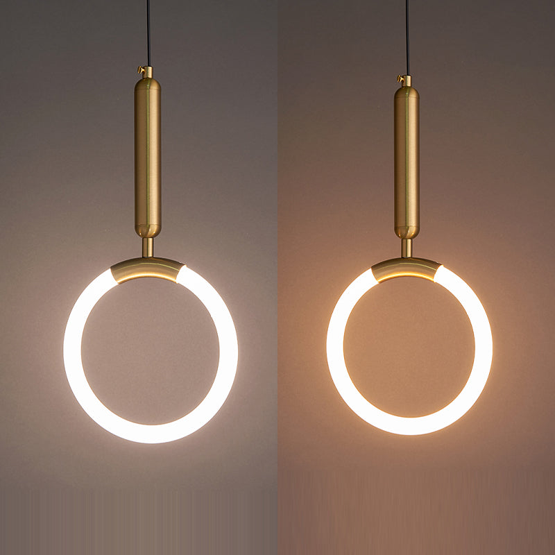 Forma de anillo LED lámpara colgante de luz