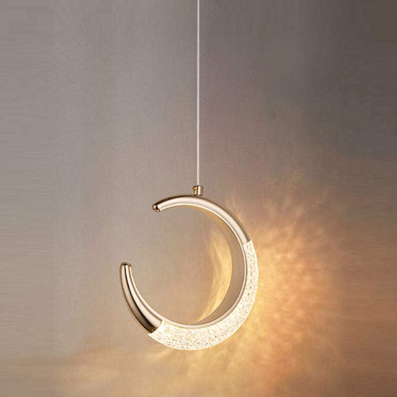 LED Hanging Light Fixture Modern Simple Style Living Room Pendant Light