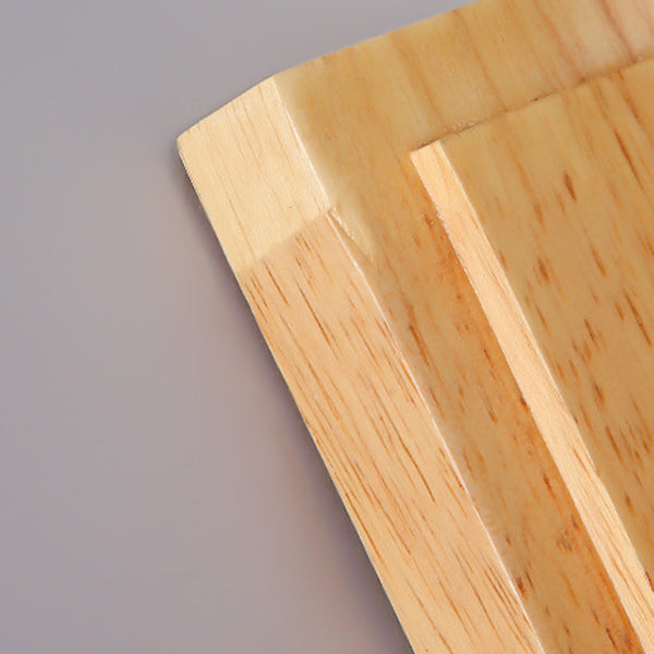 Modern Style Wall Mounted Lamps Wood 1 Light Flush Mount Wall Sconce for Bedroom