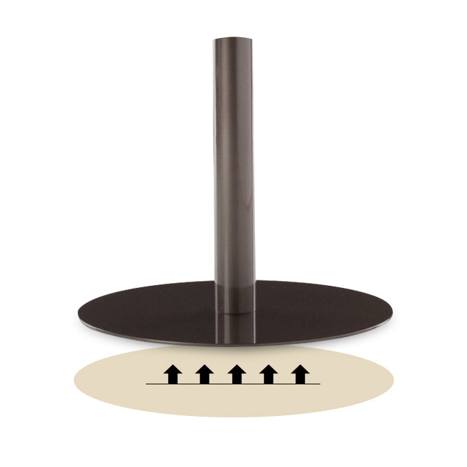 Metal Traditional Luxury Round Table Sintered Stone Table with Pedestal Base