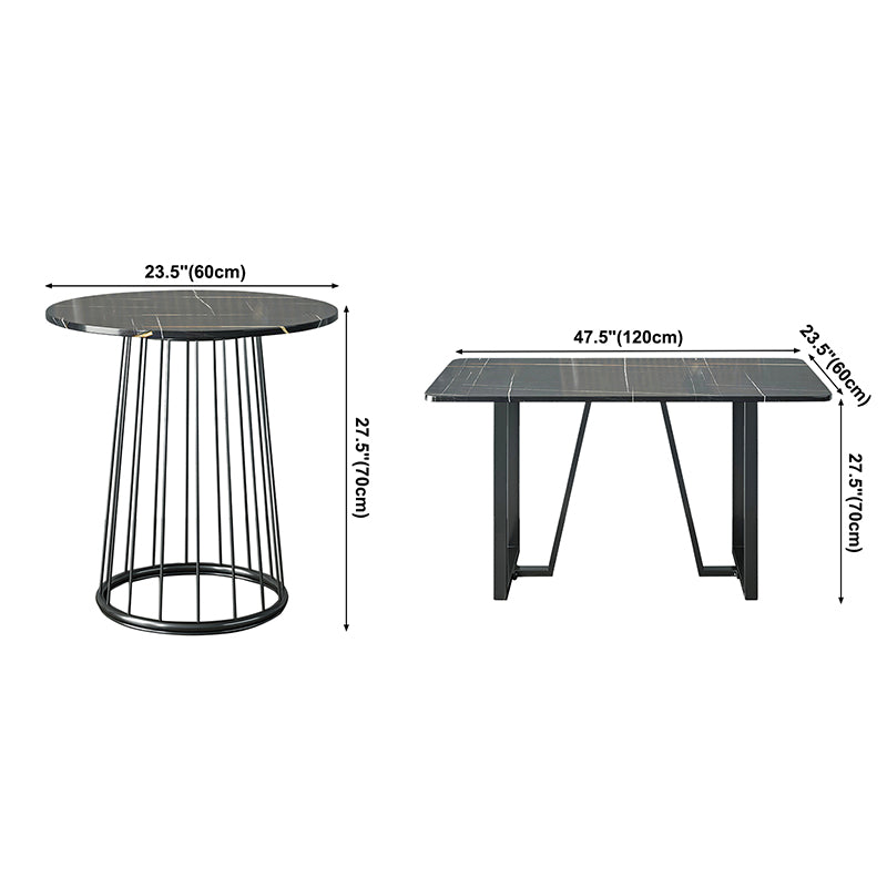 Stone Dining Room Collection Industrial Style Dining Site Table for Dining Room