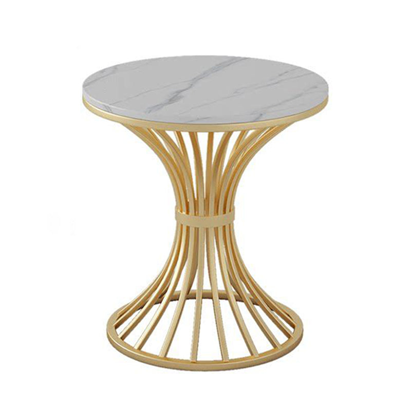 Table à manger glam rond de piédestal