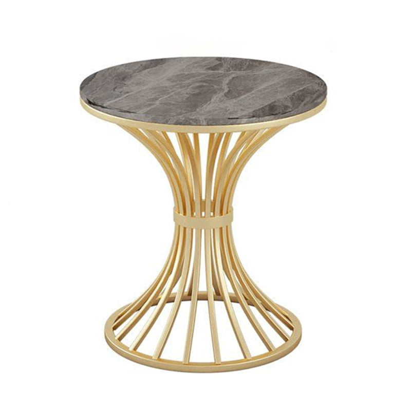 Table à manger glam rond de piédestal