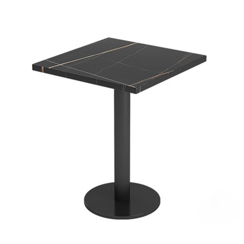 Stile industriale Sinterizzato Stone Stone Sala Tavolo da cucina Black Tavolo con cornice nera
