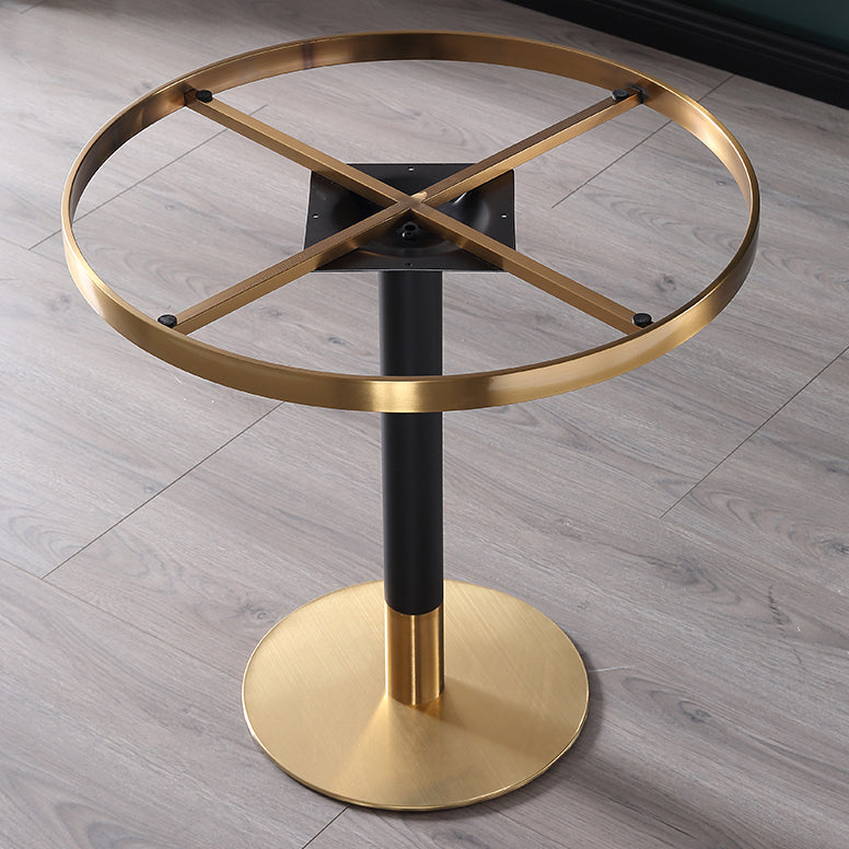 Luxury Style Marble Scratch Resistant Dining Table Single Pedestal Base Round Table for Home