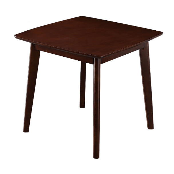 Square Holzfarbe Esstisch Industrial Solid Gummiwood 4 Beintisch für Esszimmer