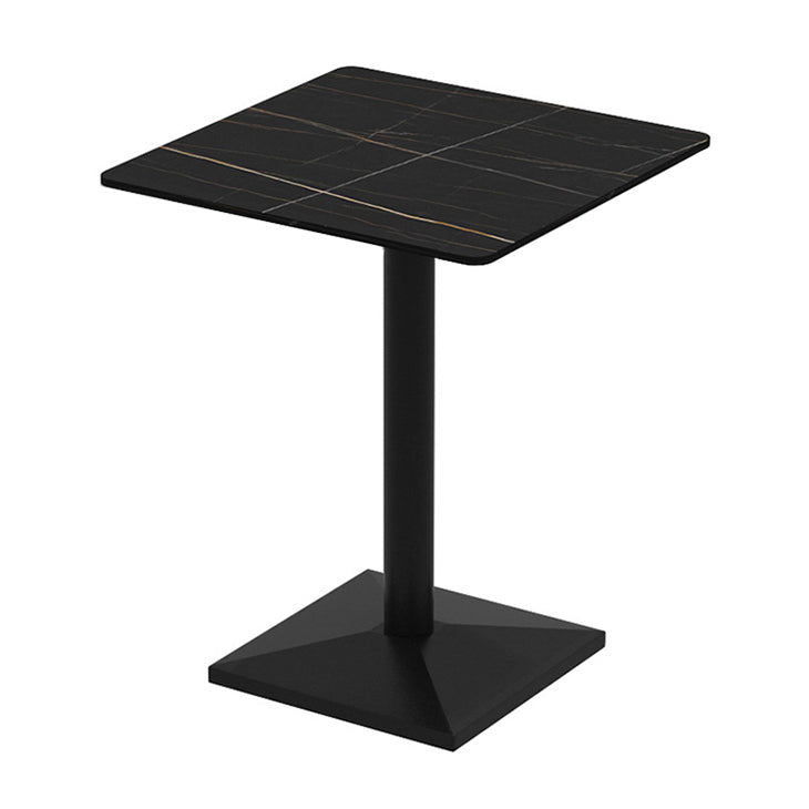 Industrial Sintered Stone Dinner Room Kitchen Table Black Table for Dining Room