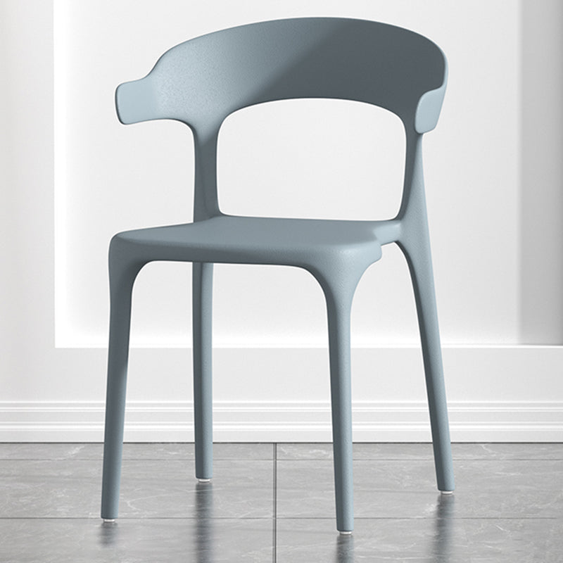Fauteuil en plastique de salon scandinave, finition mate, chaise de salle à manger à oreilles