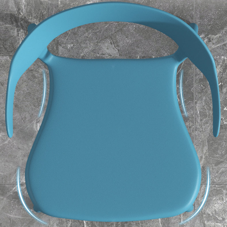 Fauteuil en plastique de salon scandinave, finition mate, chaise de salle à manger à oreilles