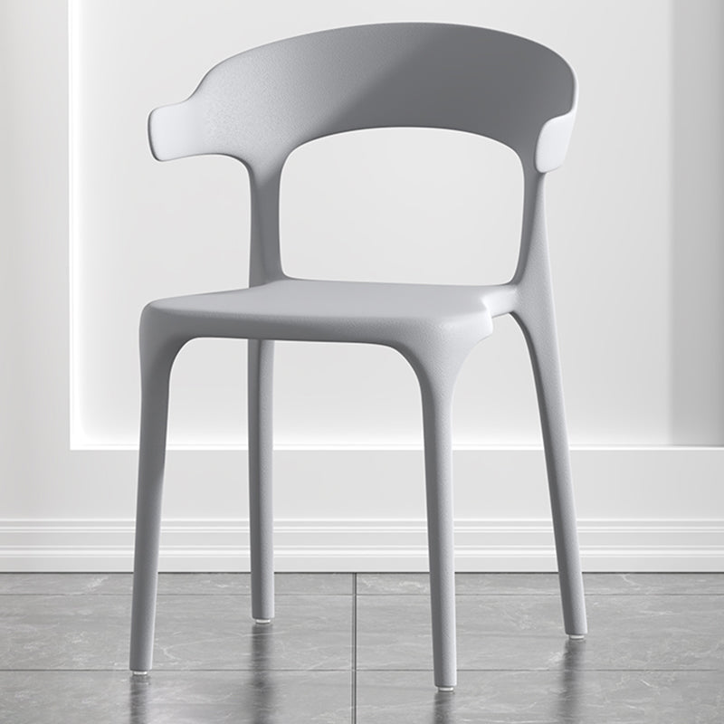 Fauteuil en plastique de salon scandinave, finition mate, chaise de salle à manger à oreilles