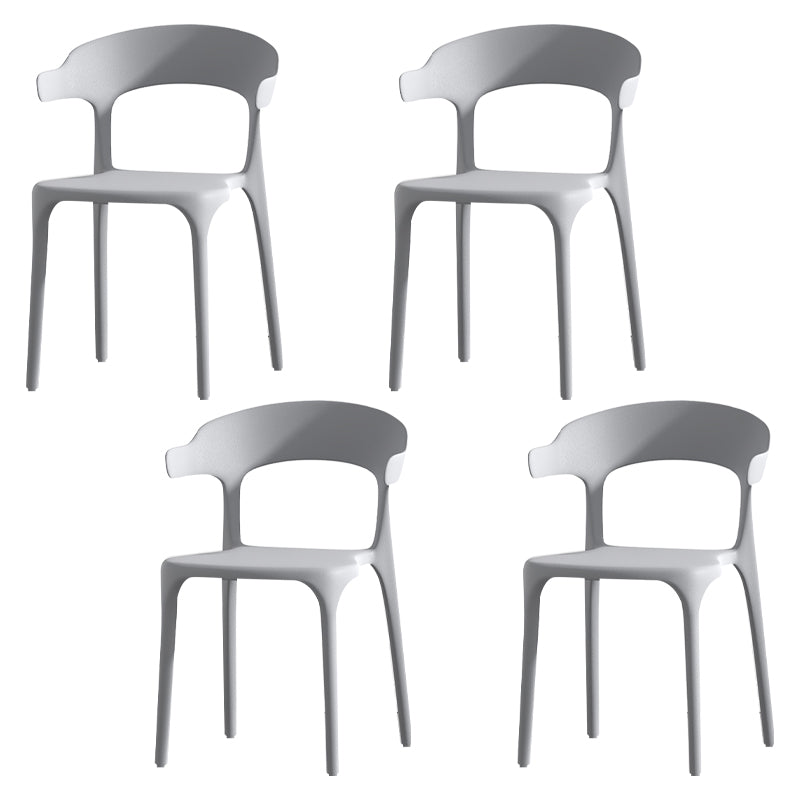 Fauteuil en plastique de salon scandinave, finition mate, chaise de salle à manger à oreilles
