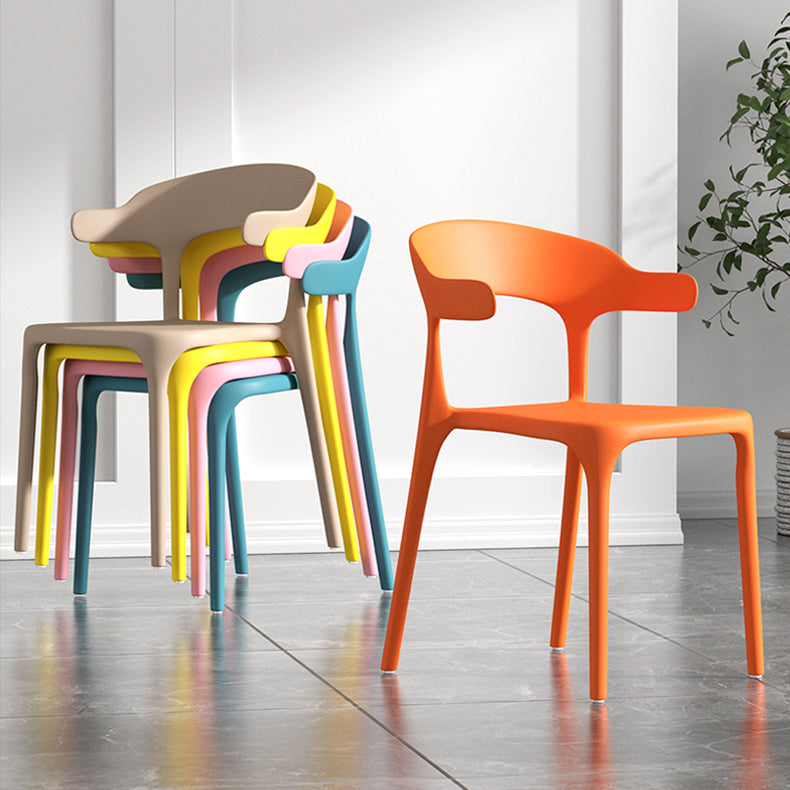 Fauteuil en plastique de salon scandinave, finition mate, chaise de salle à manger à oreilles