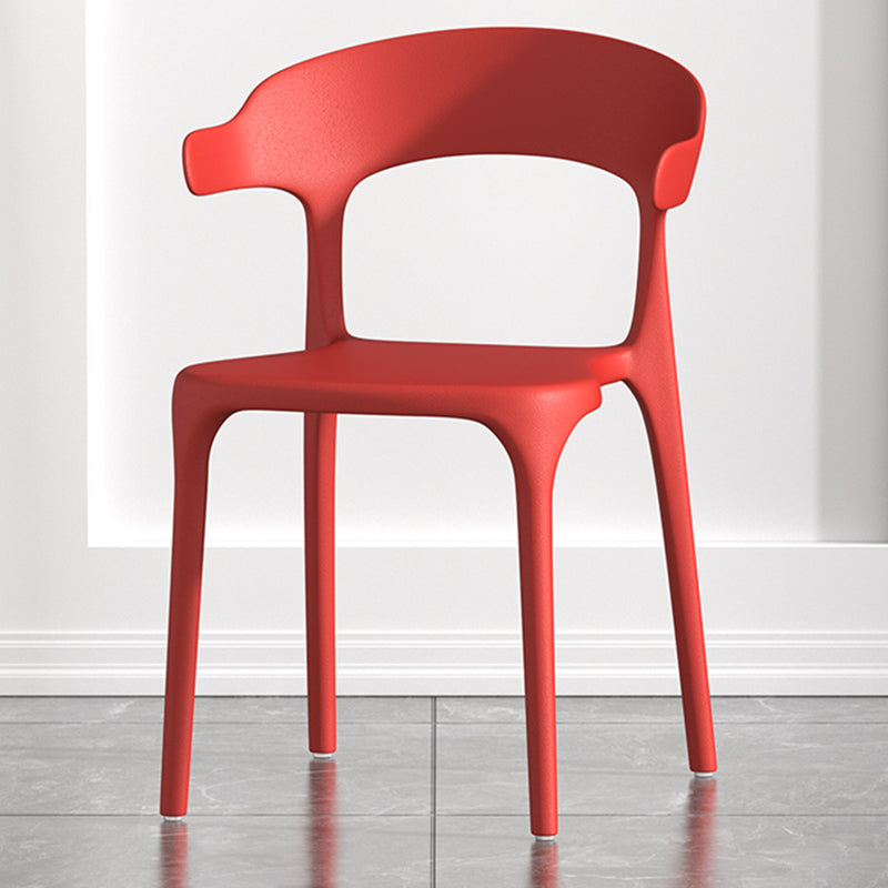Fauteuil en plastique de salon scandinave, finition mate, chaise de salle à manger à oreilles