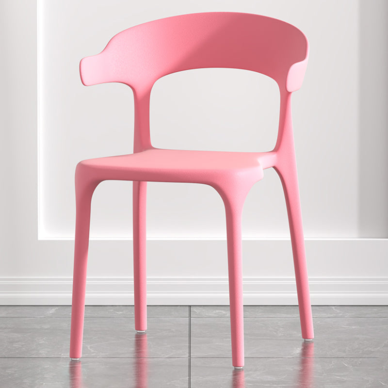 Fauteuil en plastique de salon scandinave, finition mate, chaise de salle à manger à oreilles