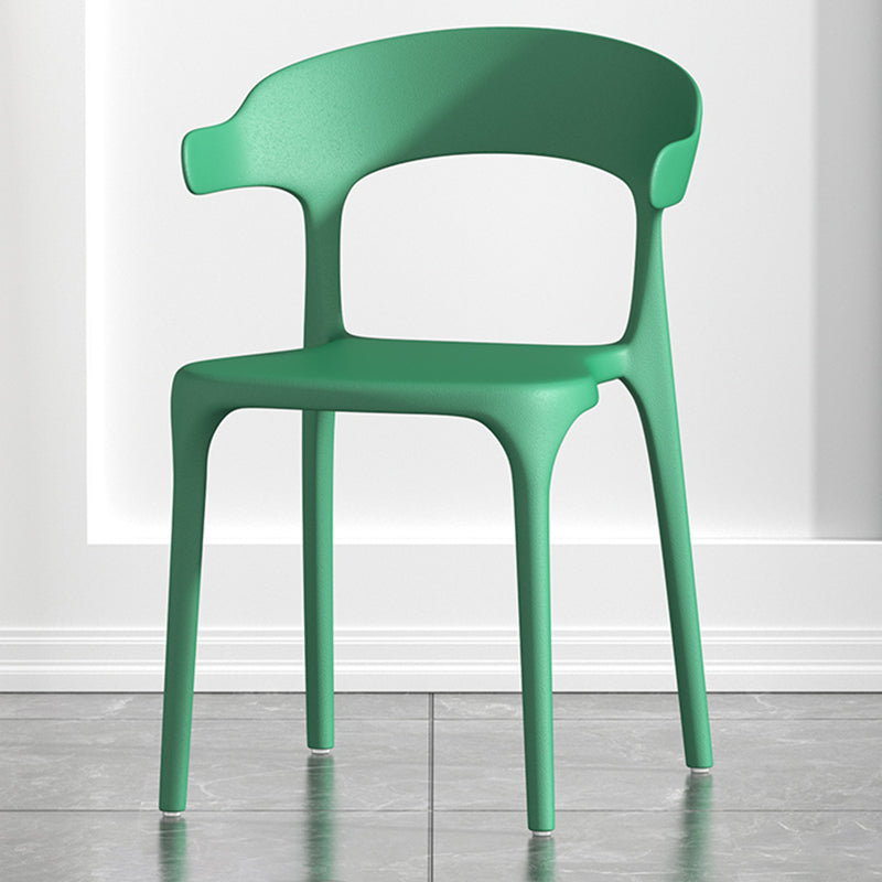 Fauteuil en plastique de salon scandinave, finition mate, chaise de salle à manger à oreilles