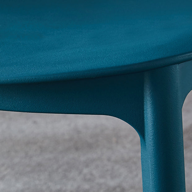 Chaise latérale de salle à manger en plastique contemporaine, finition mate, chaise latérale de salle à manger à dossier ouvert