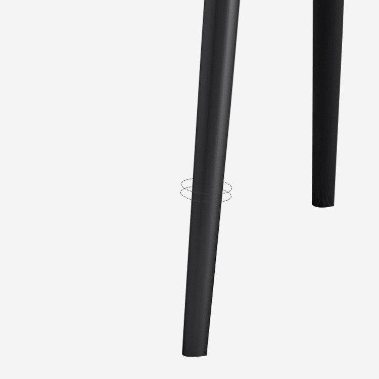 Hedendaagse faux lederen eetkamerstoelen Wingback arm stoel met metalen benen (set van 4)