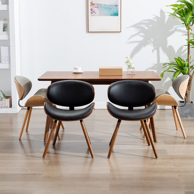 Moderne stijl Dining Side stoel stoelloze een enkele stoel voor keuken met houten benen