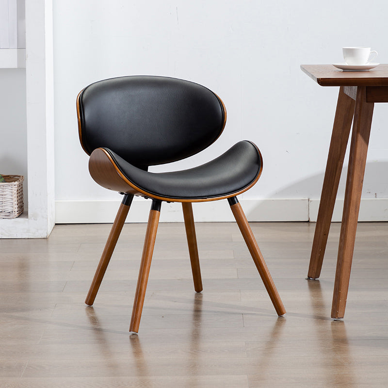 Moderne stijl Dining Side stoel stoelloze een enkele stoel voor keuken met houten benen