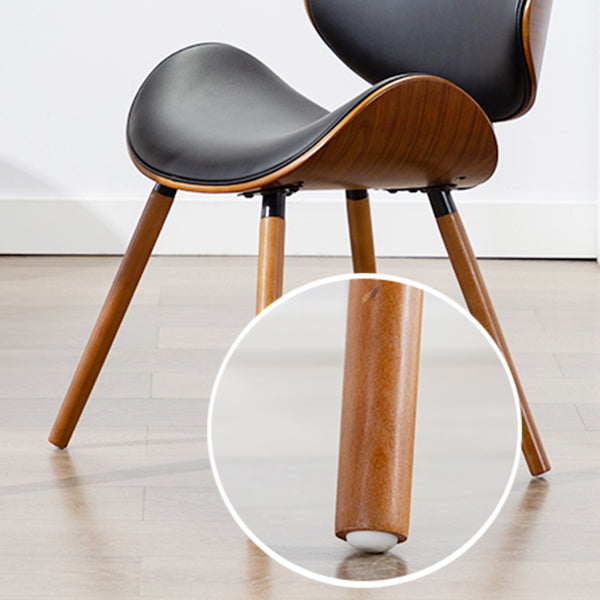 Moderne stijl Dining Side stoel stoelloze een enkele stoel voor keuken met houten benen