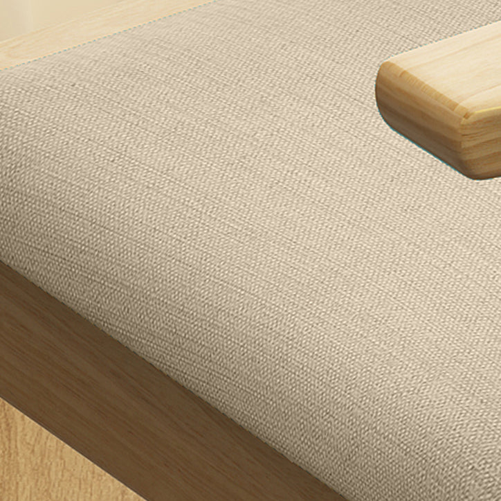 Accueil Fauteuil Scandinave Bois Rembourré Solide Dos Chaise de Salle à Manger