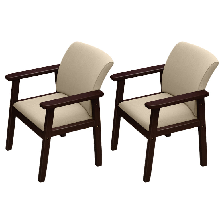Inicio Sillón escandinavo Silla de comedor con respaldo sólido tapizada en madera